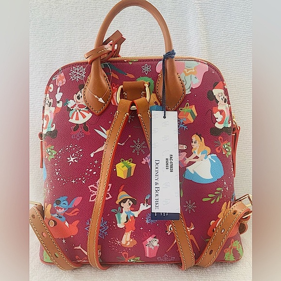 SALE - Dooney & Bourke Disney Parks Disney Christmas Holiday Backpack - Picture 5 of 15